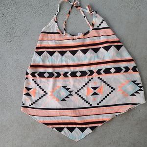 No Boundaries aztec print tank